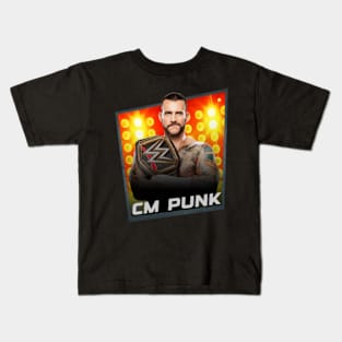 CM Punk/////Card Game Concept Design Kids T-Shirt